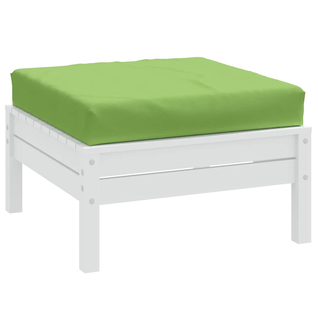 VidaXL coussin de palette 60x60x9,5 cm tissu vert mélangé