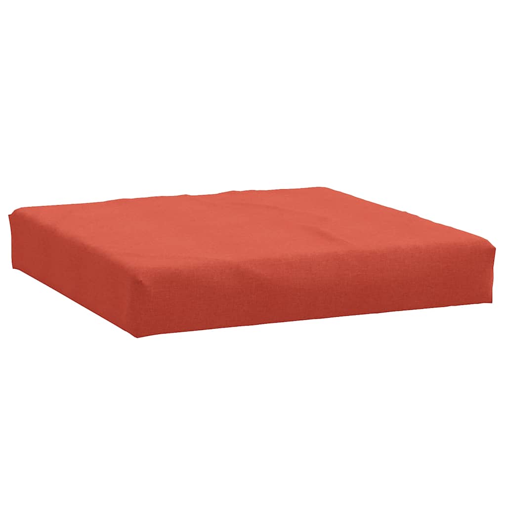 VidaXL coussin de palette 60x60x9,5 cm tissu mélangé rouge