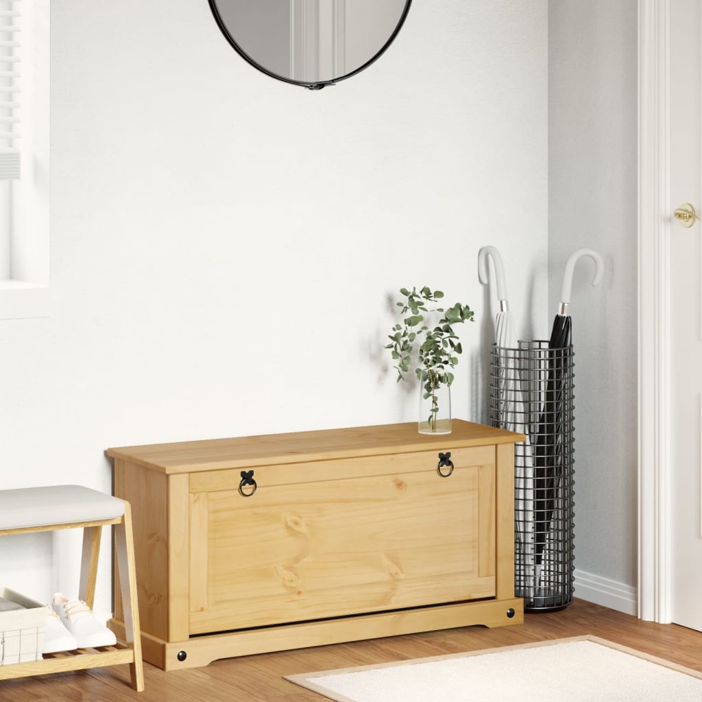 Vidaxx armoire à chaussures corona 99x32x47 cm bois de pin massif