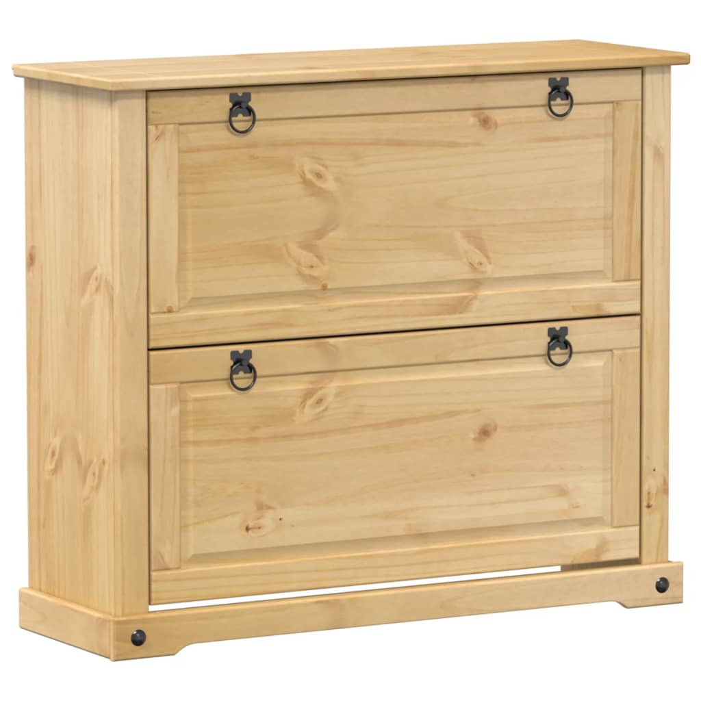 Vidaxl Shoe Cabinet Corona 99x32x85 cm Pine solide