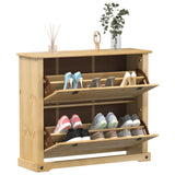 Vidaxx armoire à chaussures corona 99x32x85 cm bois de pin massif