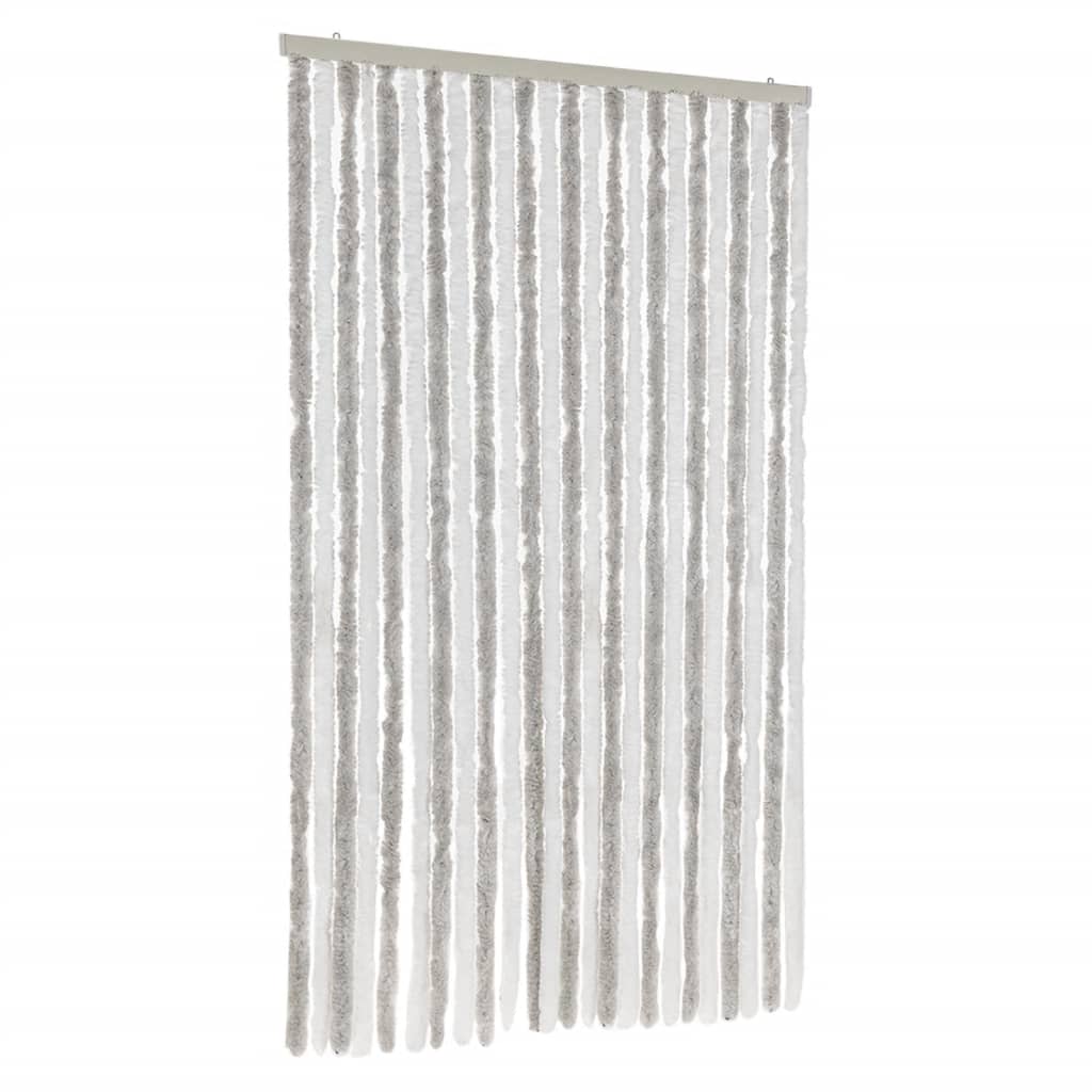 Vidaxl Fly Curtain 100x200 cm CHENILLE GREN ET BLANC