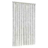 Vidaxl Fly curtain 100x220 cm Chenille light gray and white