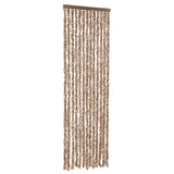 Vidaxx rideau anti-mouches 56x185 cm chenille beige et marron foncé