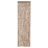 Vidaxx rideau anti-mouches 56x185 cm chenille beige et marron foncé