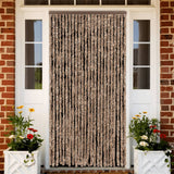 Vidaxx rideau anti-mouches 100x220 cm chenille beige et marron foncé
