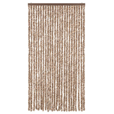 Vidaxx rideau anti-mouches 100x230 cm chenille beige et marron foncé
