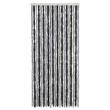 Vidaxx rideau anti-mouches 90x200 cm chenille gris et noir