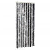 Vidaxx rideau anti-mouches 90x220 cm chenille gris et noir