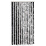 Vidaxl Fly Curtain 100x200 cm CHENILLE GREN ET NOIR