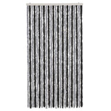 Vidaxx rideau anti-mouches 100x200 cm chenille gris et noir