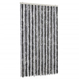 Vidaxx rideau anti-mouches 100x230 cm chenille gris et noir
