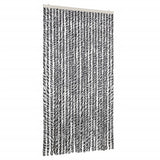 Vidaxx rideau anti-mouches 100x200 cm chenille gris et noir et blanc