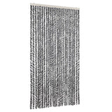 Vidaxx rideau anti-mouches 100x230 cm chenille gris et noir et blanc
