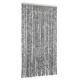 Vidaxl Fly Curtain 100x230 cm CHENILLE GREN ET NOIR ET BLANC