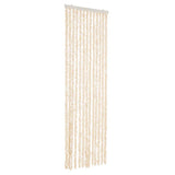 Vidaxx rideau anti-mouches 56x200 cm chenille beige et blanc