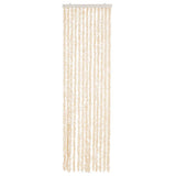 Vidaxx rideau anti-mouches 56x200 cm chenille beige et blanc