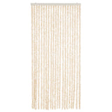 Vidaxx rideau anti-mouches 90x200 cm chenille beige et blanc