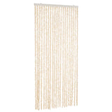 Vidaxl Fly Cundain 90x220 cm Chenille Beige a bílá