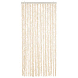 Vidaxx rideau anti-mouches 90x220 cm chenille beige et blanc