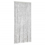 Vidaxl Fly Curtain 90x200 cm CHENILLE GREY