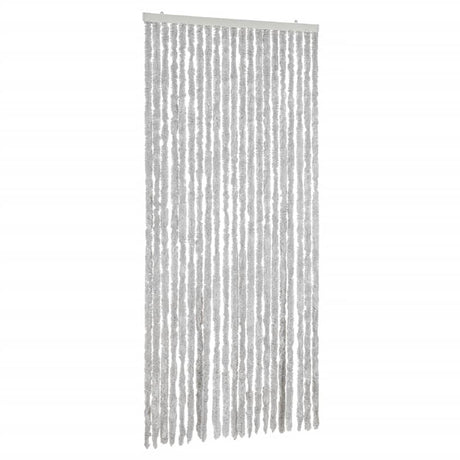 Vidaxx rideau anti-mouches 90x200 cm chenille gris