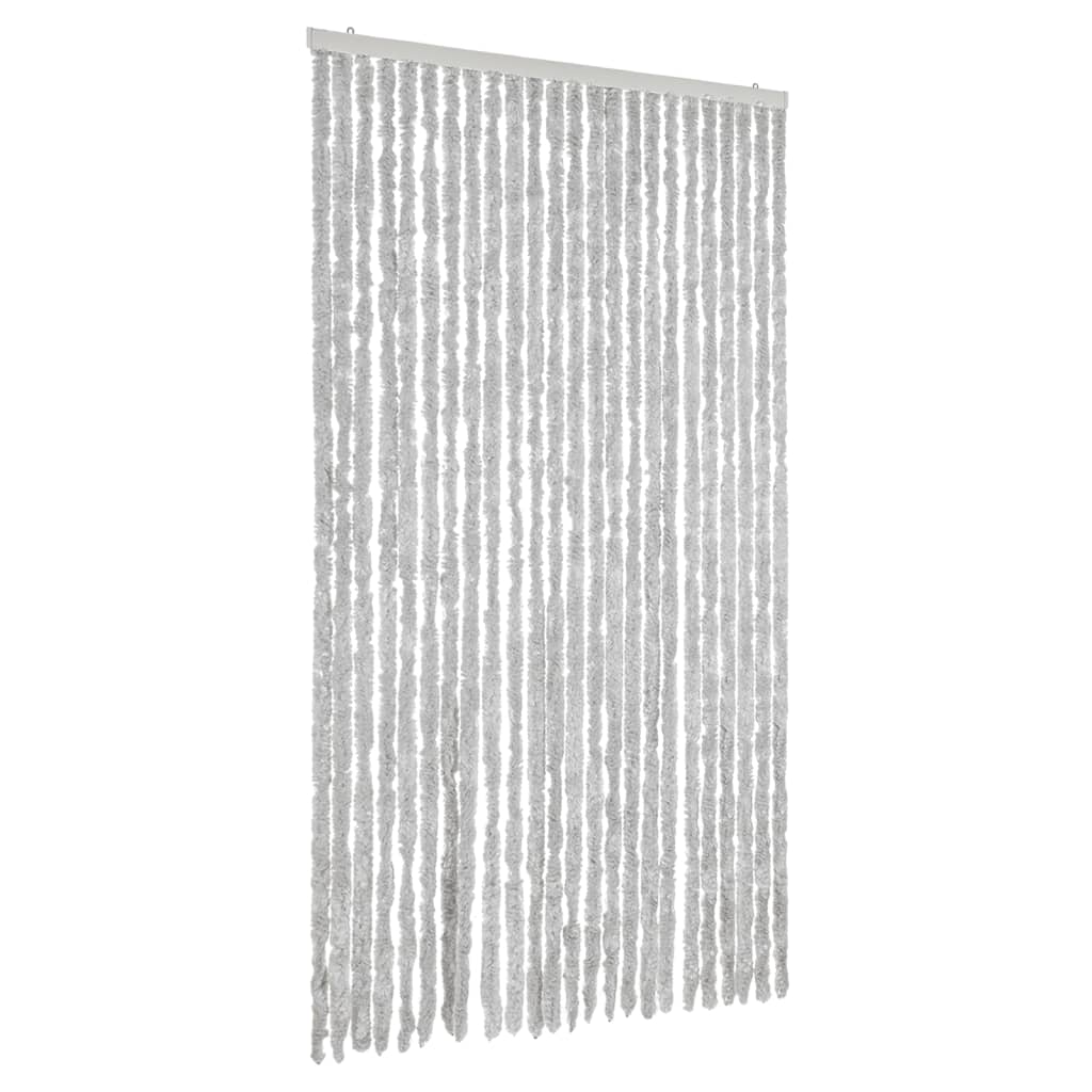 Vidaxl Fly Curtain 100x220 cm CHENILLE GREY