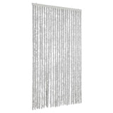 Vidaxl Fly Curtain 100x220 cm CHENILLE GREY