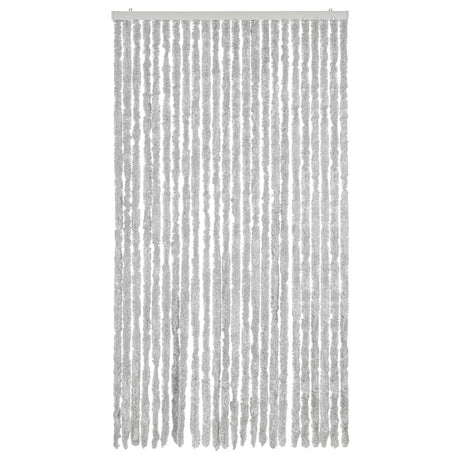 Vidaxx rideau anti-mouches 100x220 cm chenille gris