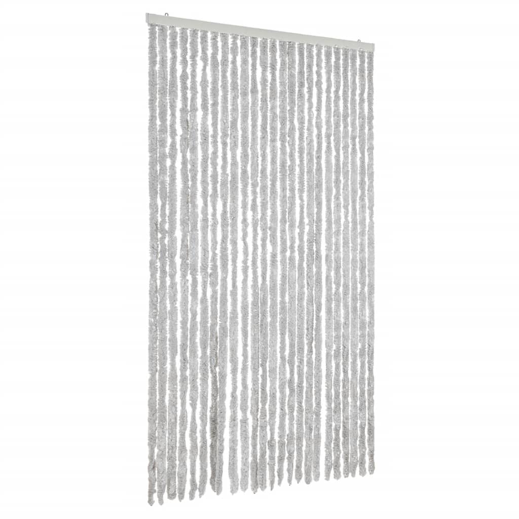 Vidaxl Fly Curtain 100x230 cm Chenille Grey