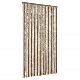 Vidaxx rideau anti-mouches 100x200 cm chenille marron foncé et beige