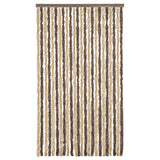 Vidaxl Fly curtain 100x230 cm Chenille dark brown and beige