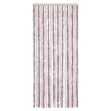 Vidaxx rideau anti-mouches 56x185 cm chenille gris argenté et rose