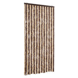 Vidaxx rideau anti-mouches 100x230 cm chenille beige et marron clair