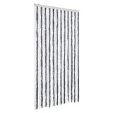 Vidaxx rideau anti-mouches 100x200 cm chenille gris et blanc