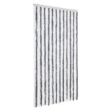 Vidaxx rideau anti-mouches 100x230 cm chenille gris et blanc