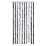 Vidaxx rideau anti-mouches 100x230 cm chenille gris et blanc