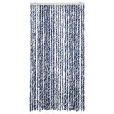 Vidaxx rideau anti-mouches 100x230 cm chenille bleu et blanc