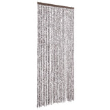 Vidaxl Fly Vorhang 100x200 cm Chenille Brown und Beige