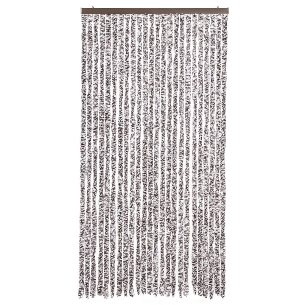 Vidaxx rideau anti-mouches 100x200 cm chenille marron et beige