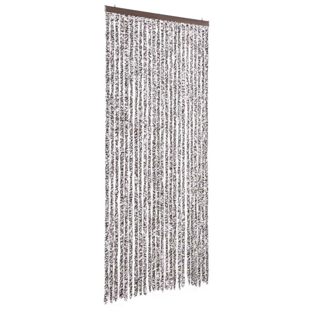 Vidaxx rideau anti-mouches 100x230 cm chenille marron et beige