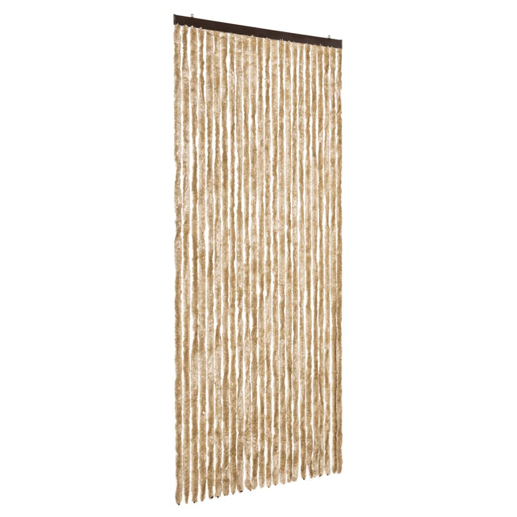 Vidaxx rideau anti-mouches 100x200 cm chenille beige