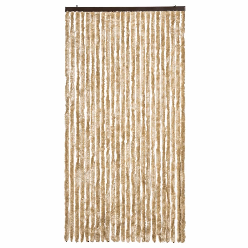 Vidaxx rideau anti-mouches 100x200 cm chenille beige
