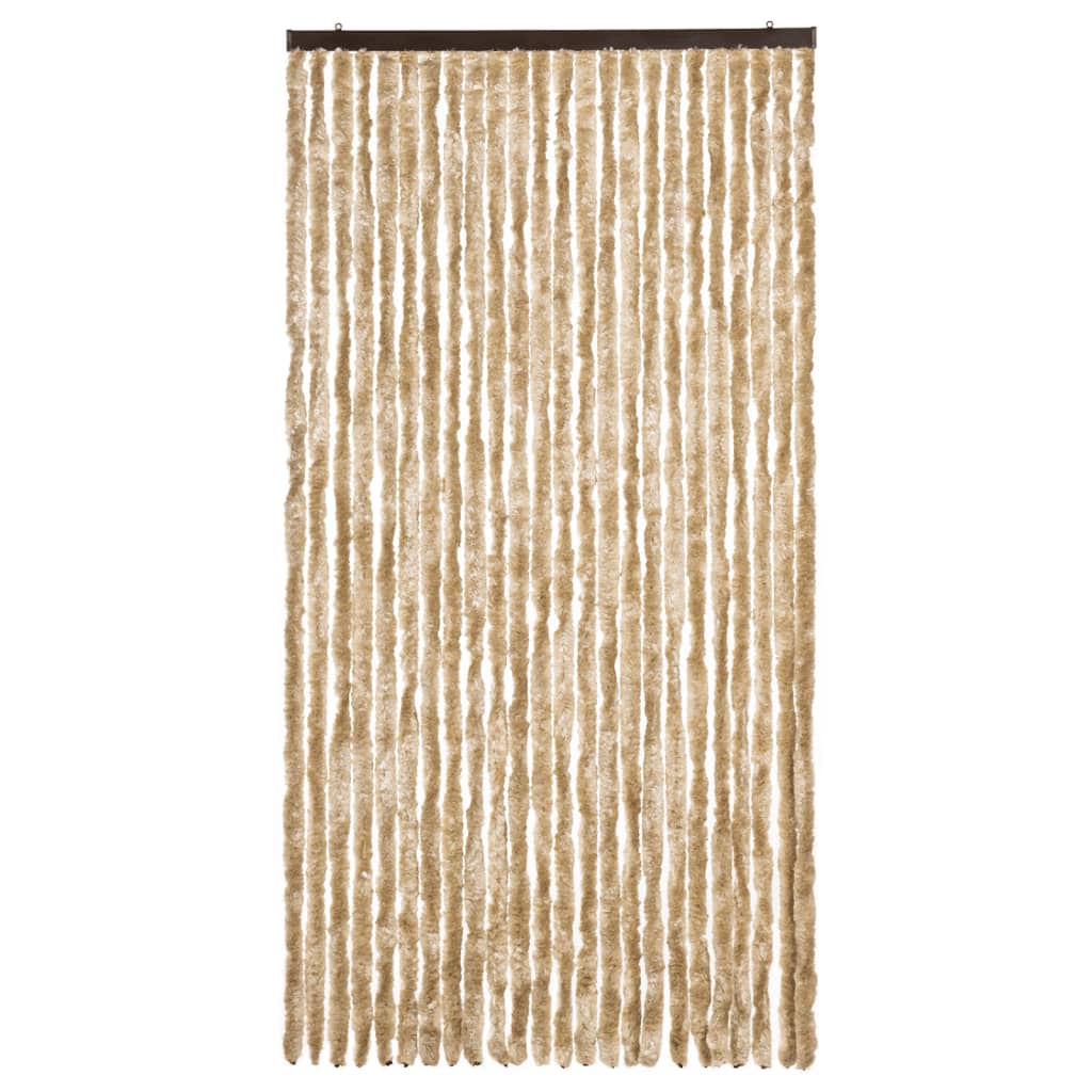 Cortina de mosca Vidaxl 100x230 cm chenille beige