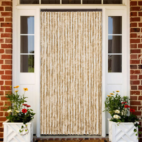 Vidaxx rideau anti-mouches 100x230 cm chenille beige