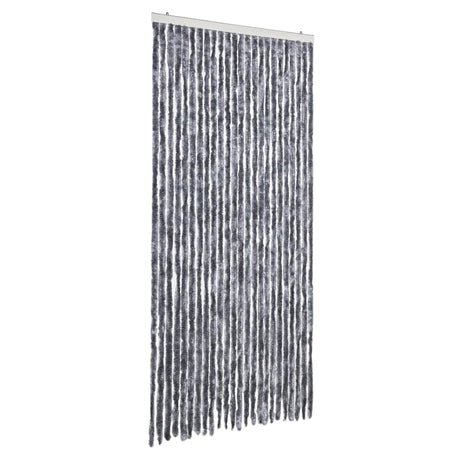 Vidaxx rideau anti-mouches 100x230 cm chenille argent