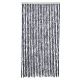 Vidaxx rideau anti-mouches 100x230 cm chenille argent