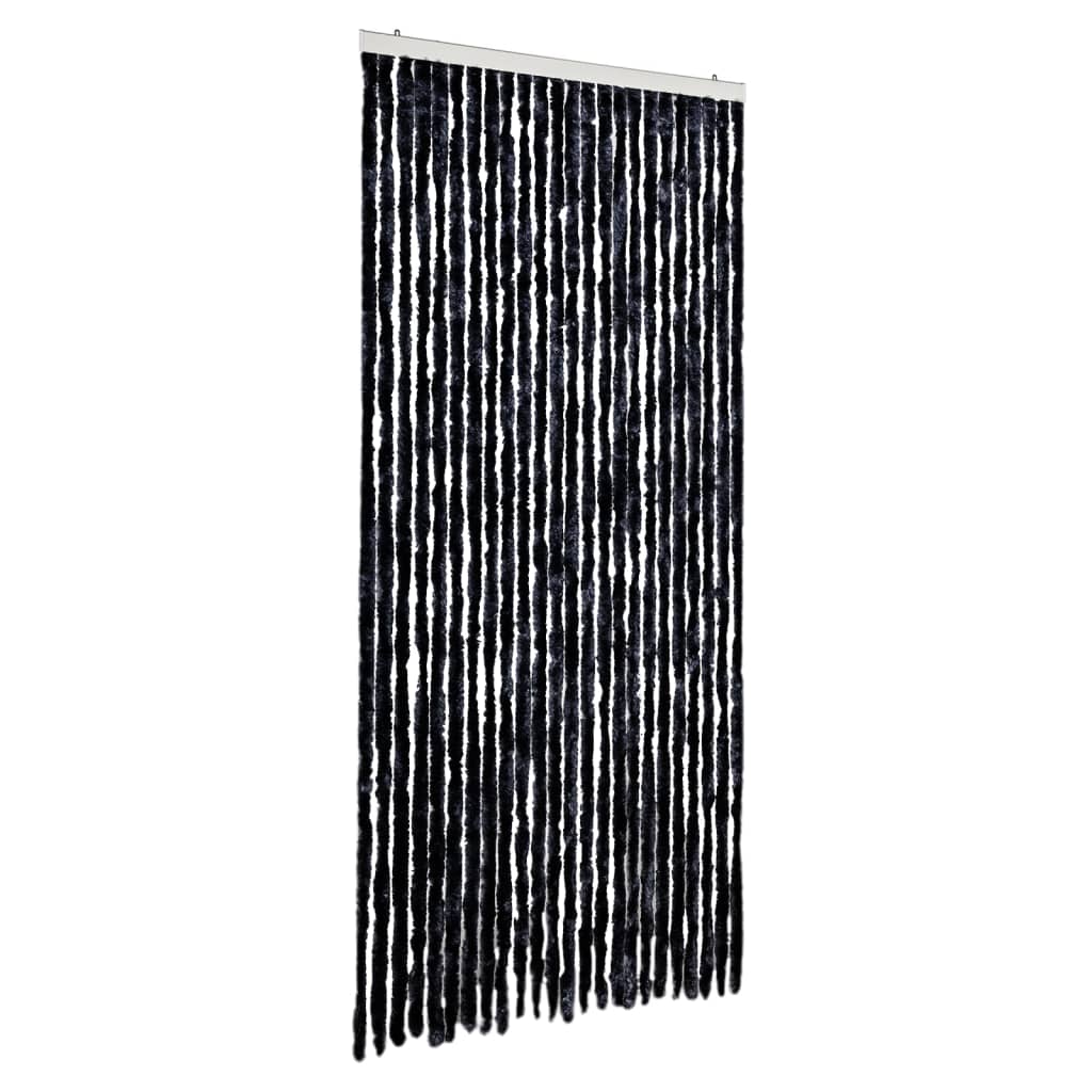 Vidaxx rideau anti-mouches 100x200 cm chenille anthracite