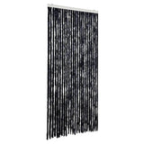 Vidaxx rideau anti-mouches 100x200 cm chenille anthracite