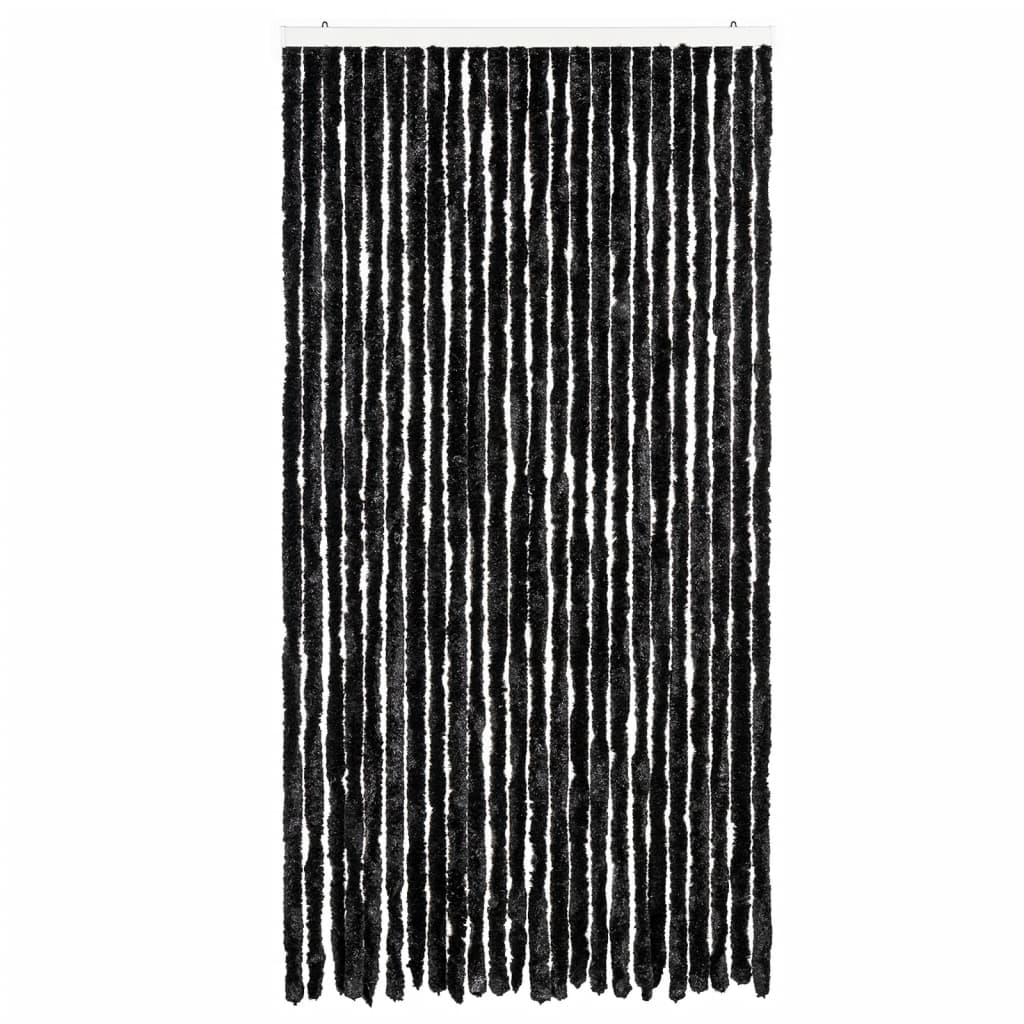 Vidaxx rideau anti-mouches 100x200 cm chenille anthracite